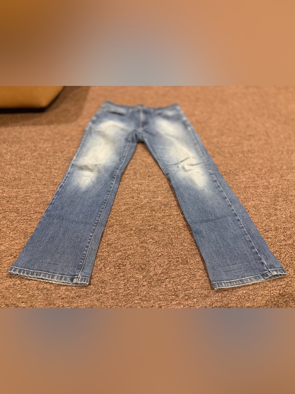 EUC! Kenneth Cole Men's 32x30 Light Blue Washed Straight Jeans pants bottoms